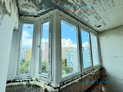 Остекление 2х лоджий в панельном доме - фото 7